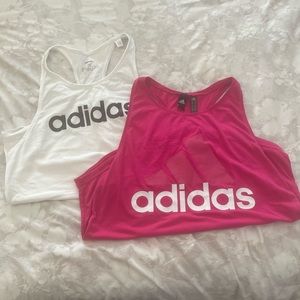 2 ADIDAS racer back tanks